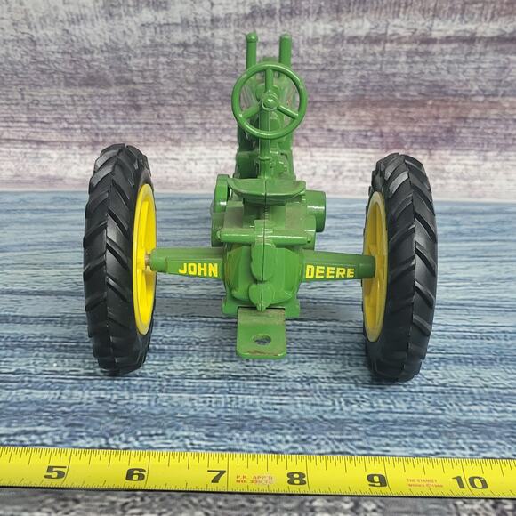 Vtg Ertl 1/16 John Deere GP model A diecast narrow frontend tractor green/yellow - Picture 8 of 10